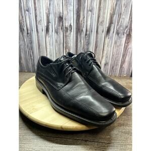 ECCO Men's New Jersey Lace-Up Dress Shoes Black Leather 51514 US Size 12